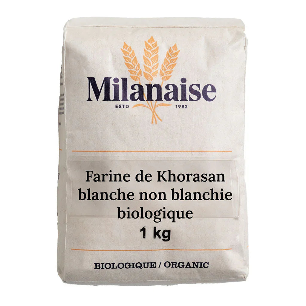 Milanaise organic unbleached white khorasan flour - La Boite à Grains