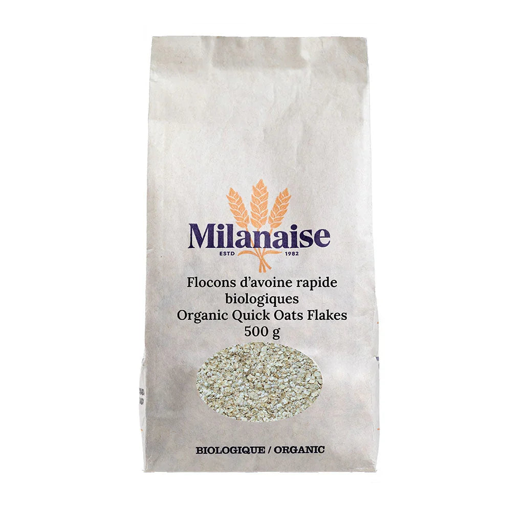 Milanaise organic quick oat flakes - La Boite à Grains