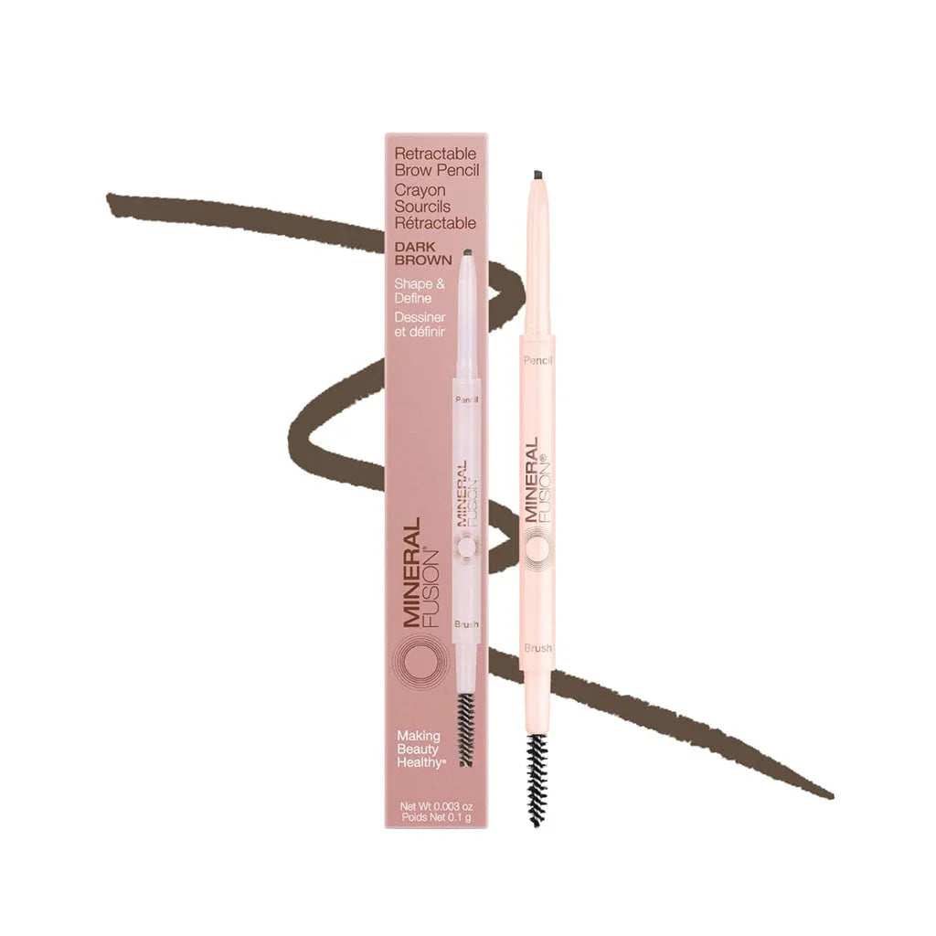 retractable eyebrow pencils Dark Brown Mineral Fusion - La Boite à Grains