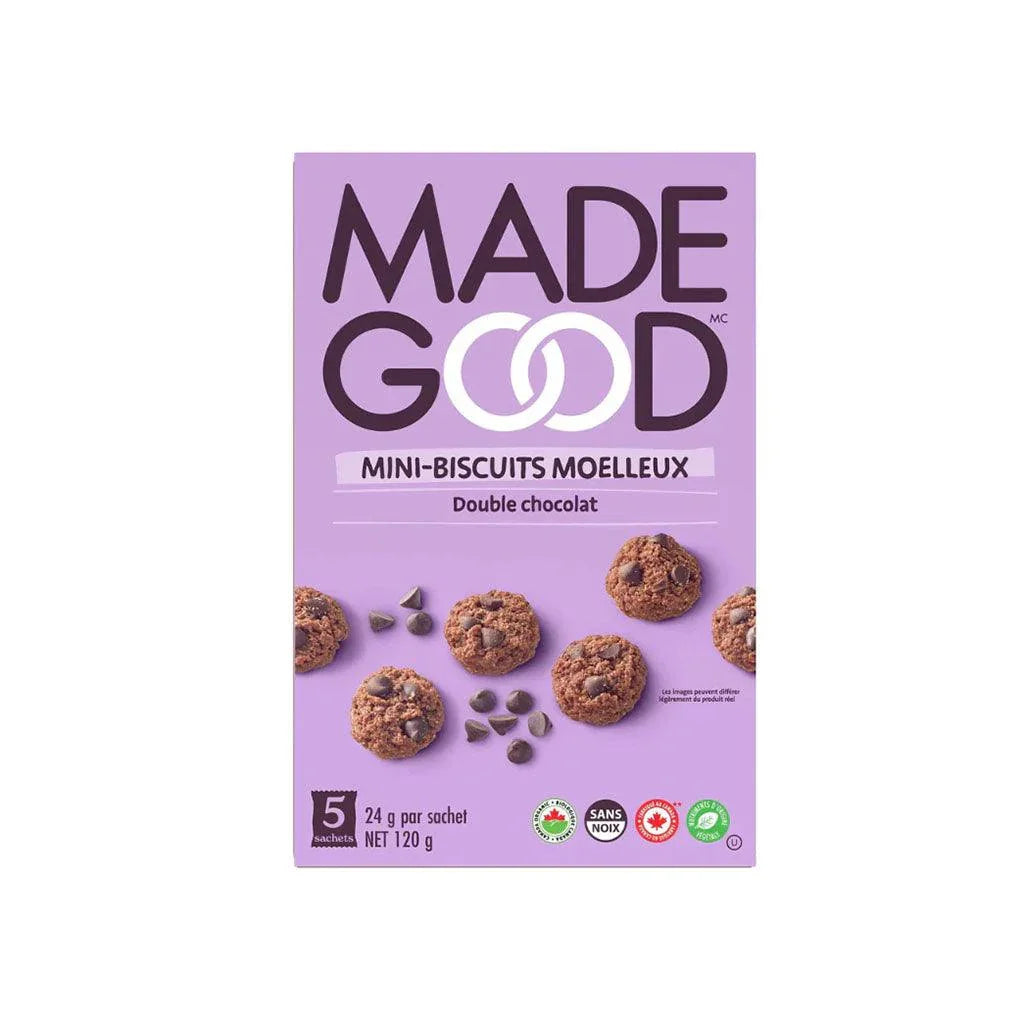 Mini-Biscuits Moelleux Double Chocolat Made Good - La Boite à Grains