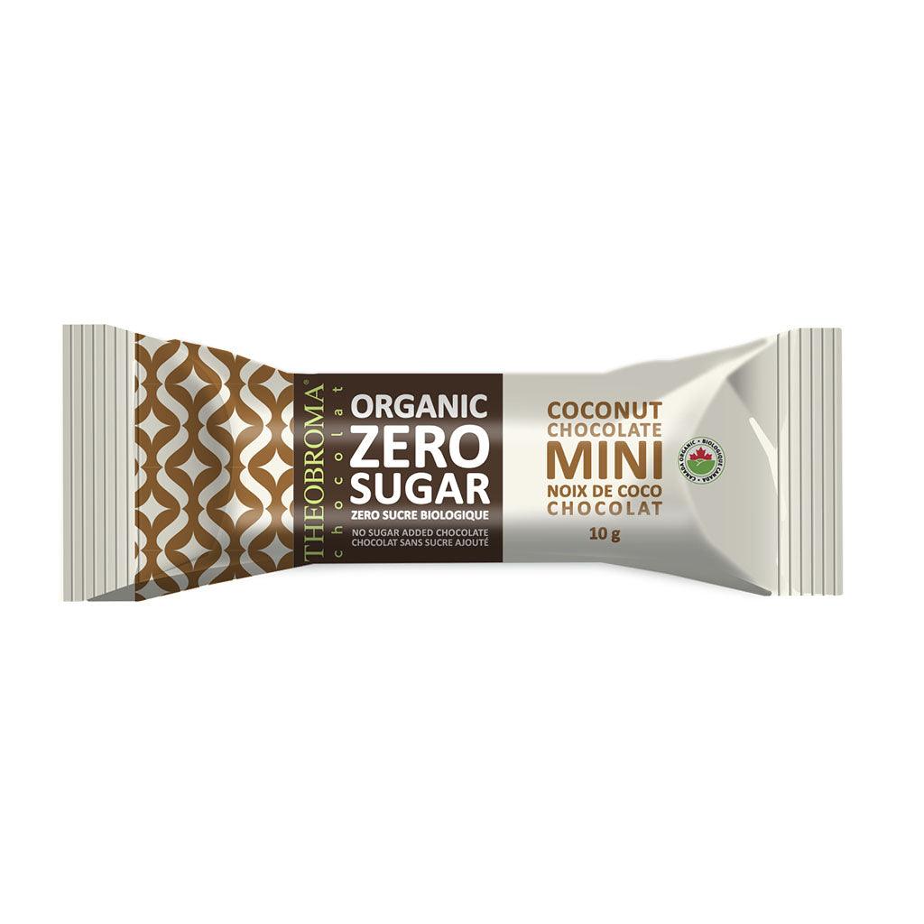 Mini Chocolat Noir Noix de Coco Zéro Sucre Biologique Theobroma - La Boite à Grains