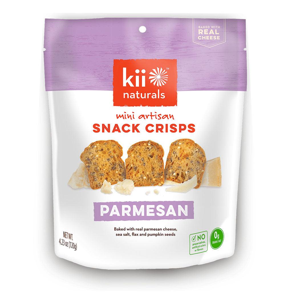 Mini Craquelins Artisanaux Parmesan Kii Naturals - La Boite à Grains