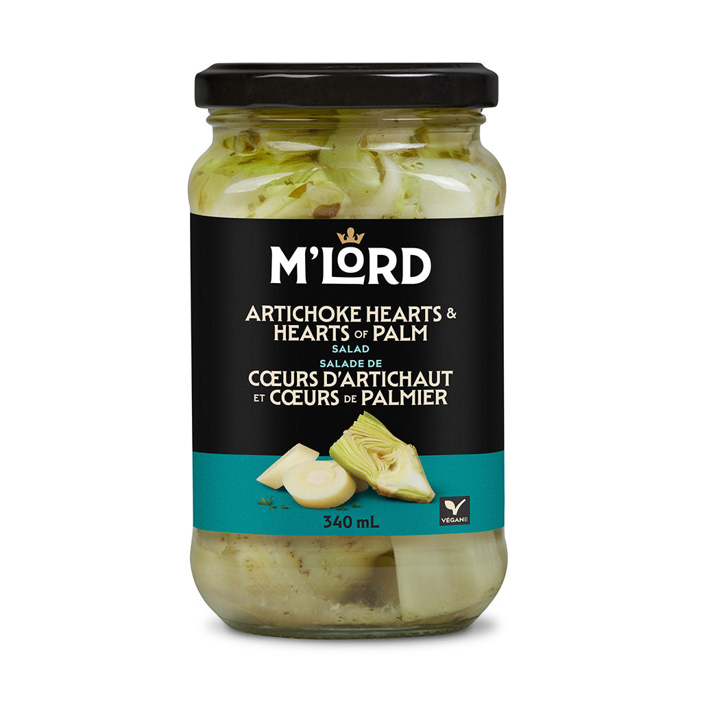 m'lord salade de coeurs d'artichauts et coeurs de palmier 340 ml - La Boite à Grains