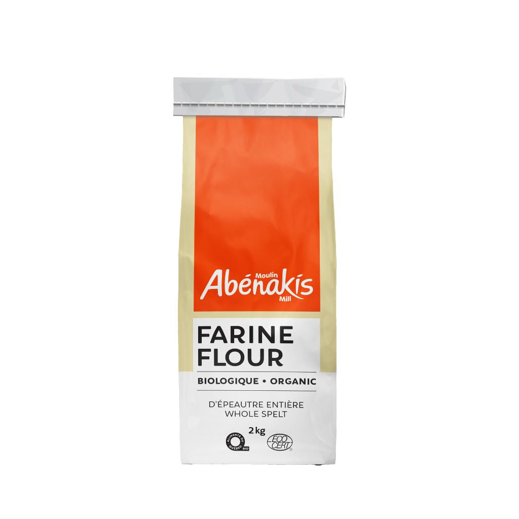 farine d'epeautre entière biologique Moulin Abénakis - La Boite à Grains
