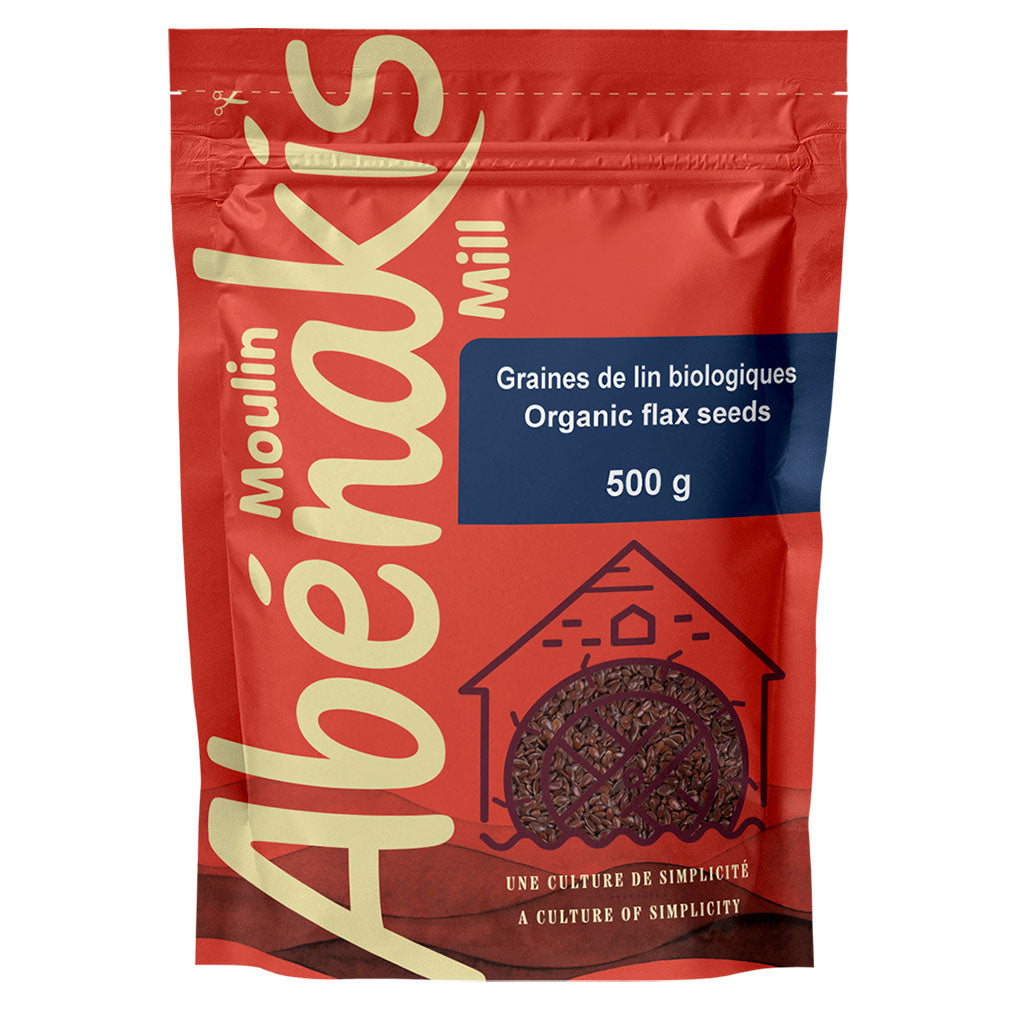 moulin abénakis graines de lin biologiques 500 g