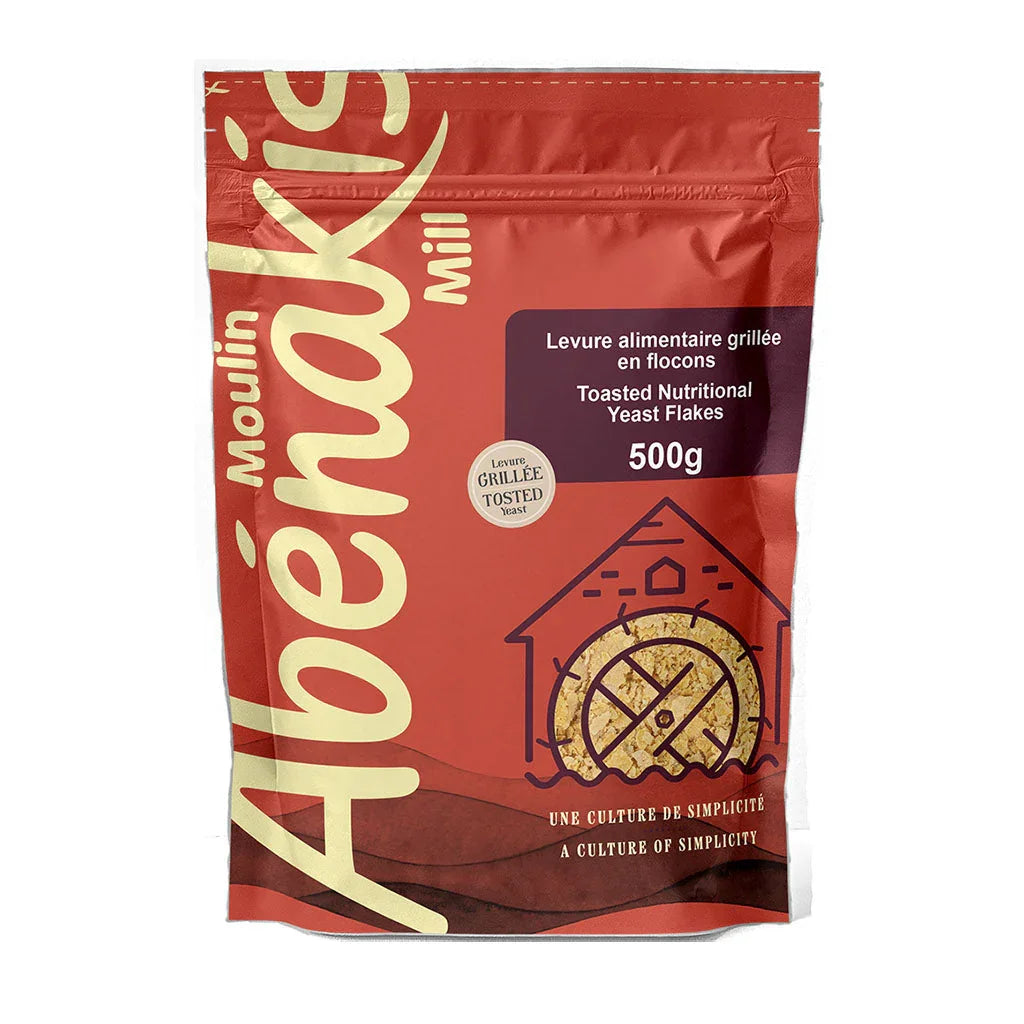 roasted nutritional yeast flakes Moulin Abénakis - La Boite à Grains