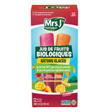Bâtonnets Glacés aux Fruits Fraise Mangue & Orange Ananas Biologique