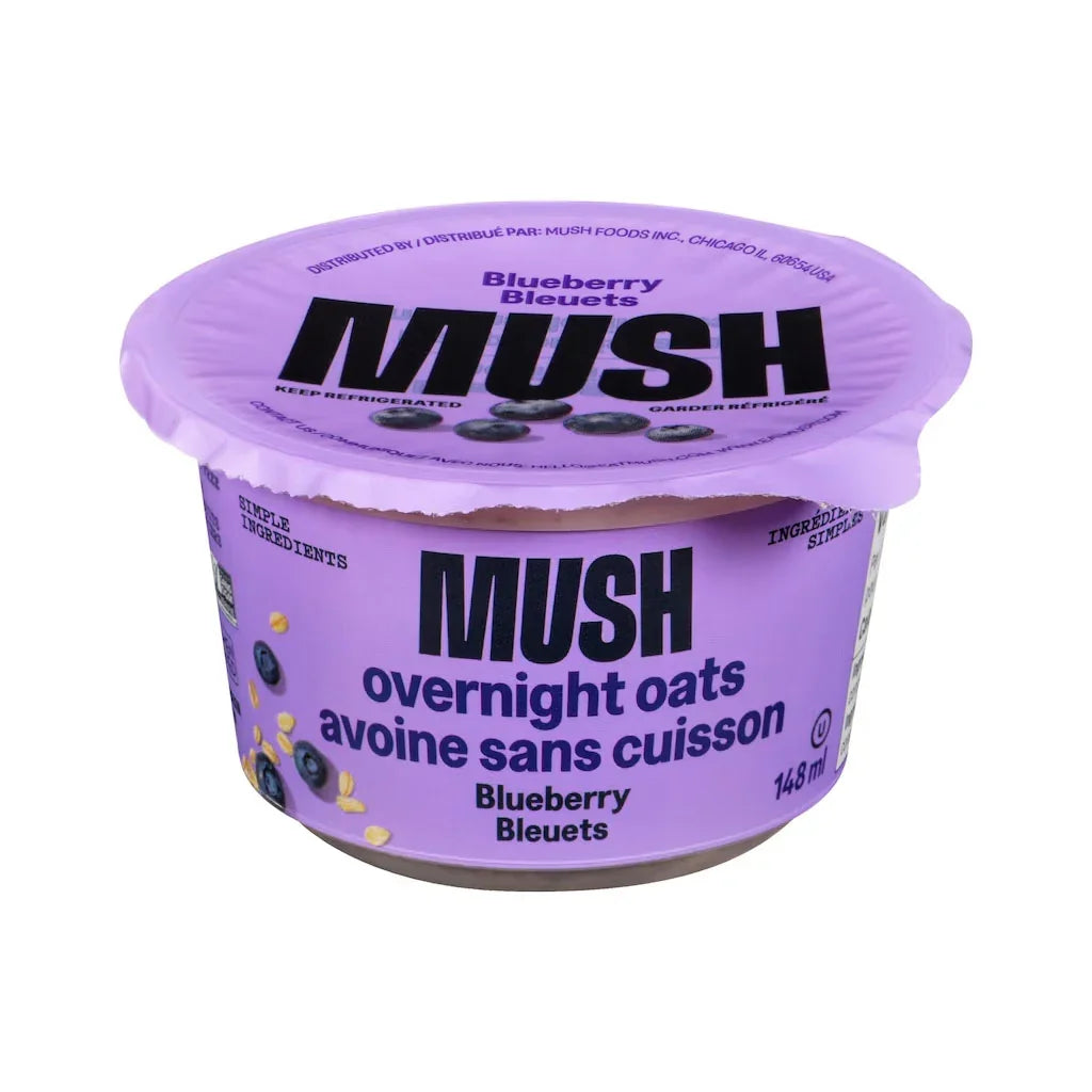 No-Cook Oats Blueberry Mush - La Boite à Grains