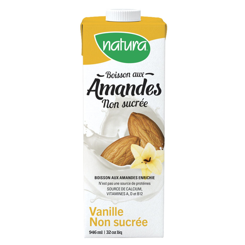 Natur-a boisson aux amandes vanille non sucrée 946 ml - La Boite à Grains