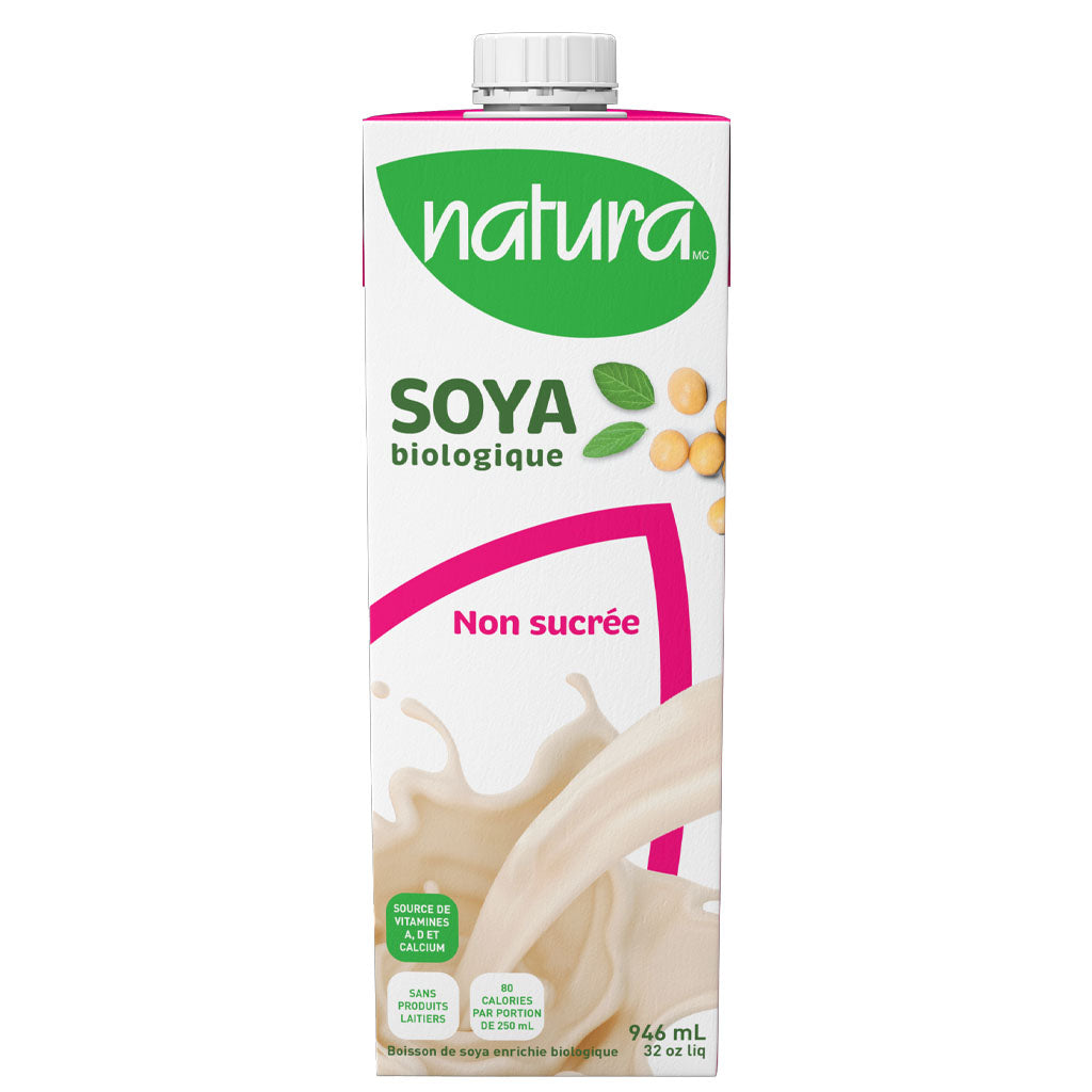 Natur-a boisson de soya non sucrée biologique 946 ml - La Boite à Grains