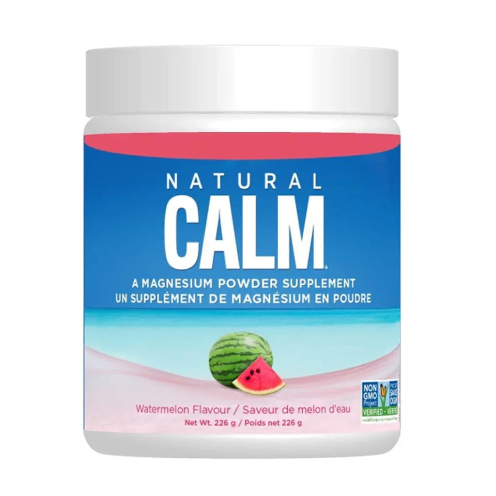 Natural Calm Magnesium Powder Watermelon Flavor 226 g - La Boite à Grains