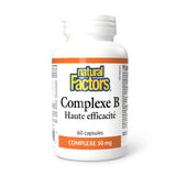 complexe b haute efficacité Natural Factors - La Boite à Grains