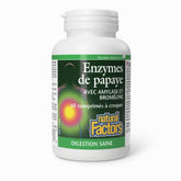 enzymes de papaye Natural Factors - La Boite à Grains