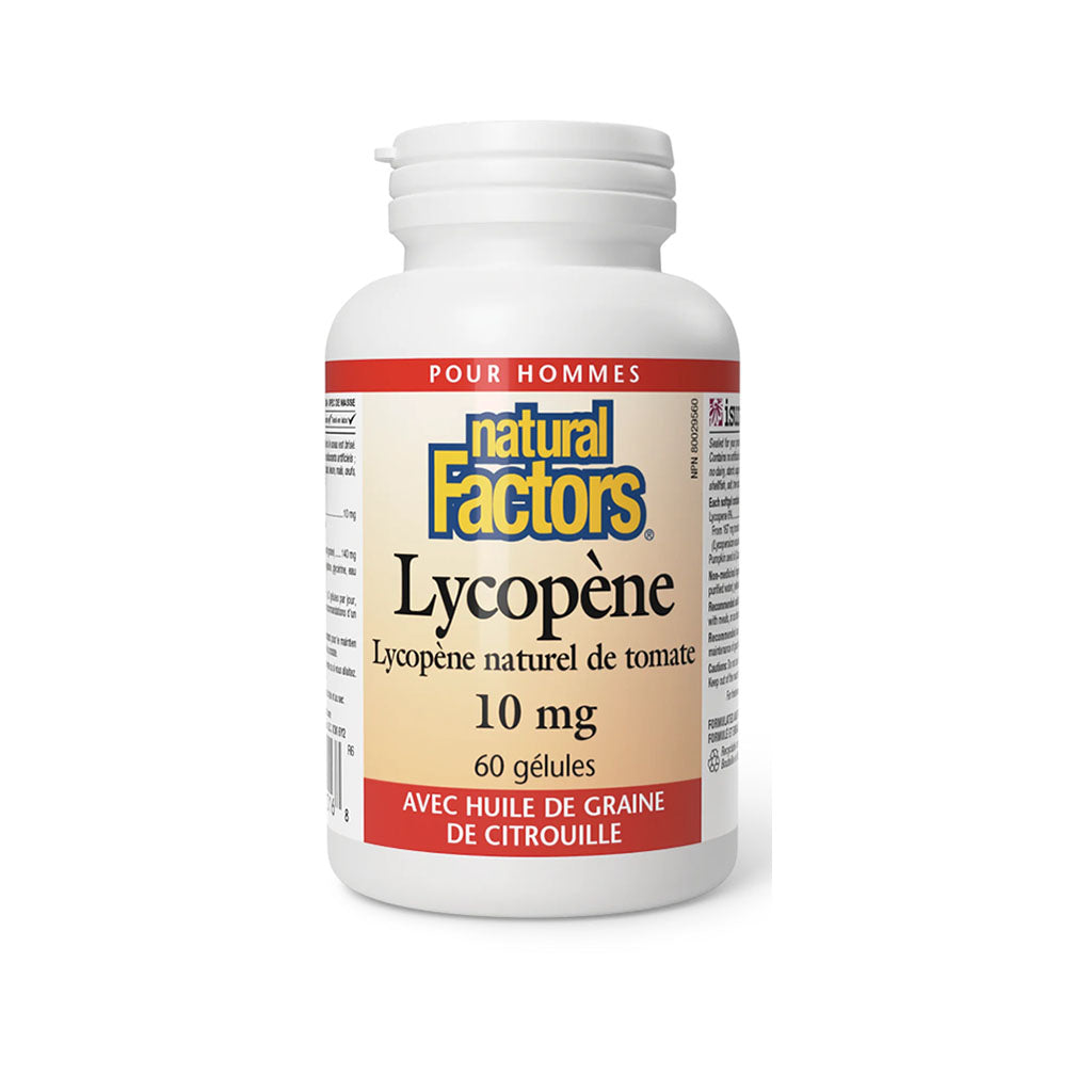 Natural Factors Lycopène 10 mg 60 gelules la Boite à Grains