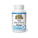 natural factors méga huile de foie de flétan 180 gélules - La Boite à Grains