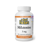 natural factors mélatonine 3 mg 180 comprimés -La Boite à Grains