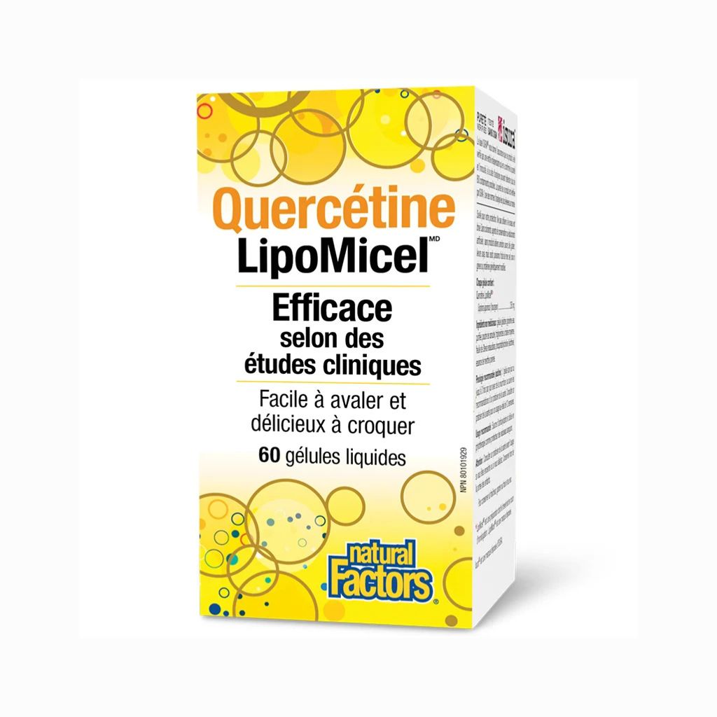 quercétine lipomicel Natural Factors - La Boite à Grains