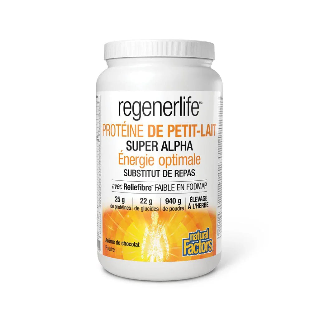 Natural Factors RegenerLife Chocolate Whey Protein - La Boite à Grains