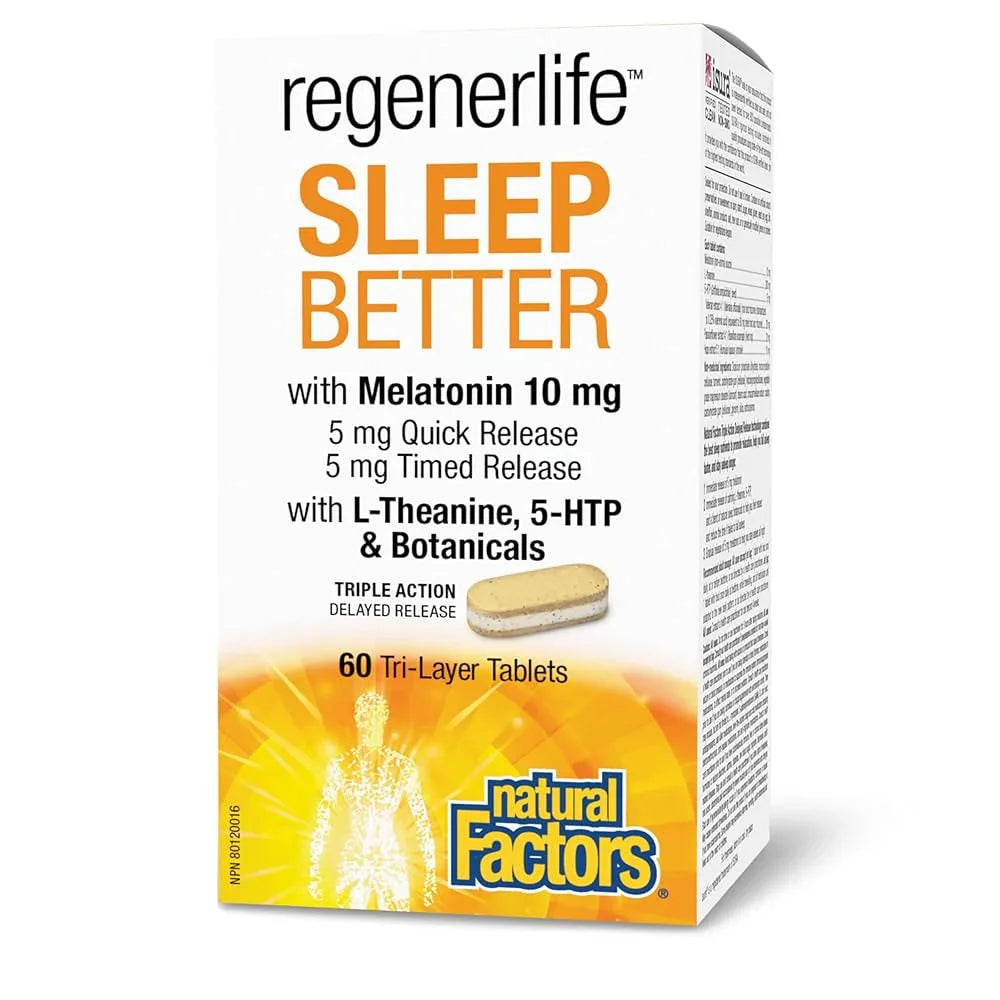 regenerlife sleep better Natural Factors - La Boite à Grains