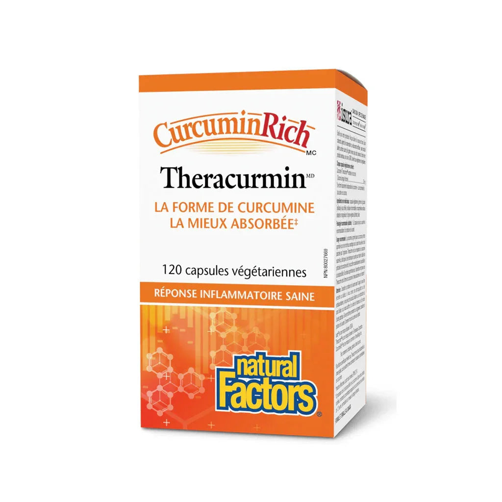 natural factors theracurmin 120 vegetarian capsules the grain box