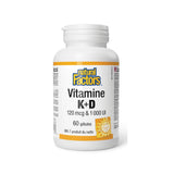 natural factors vitamine k + d 60 gélules - La Boite à Grains