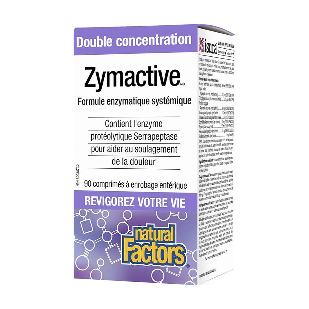 zymactive double strength Natural Factors - La Boite à Grains