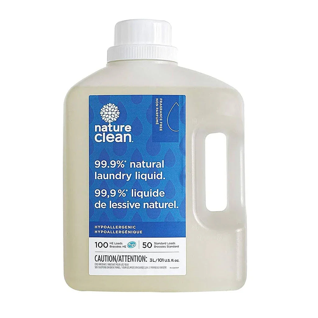 nature clean unscented natural liquid laundry detergent 3 liters