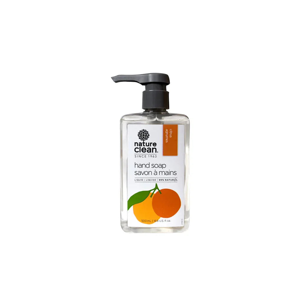 nature clean savon à mains agrumes 500 ml - La Boite à Grains