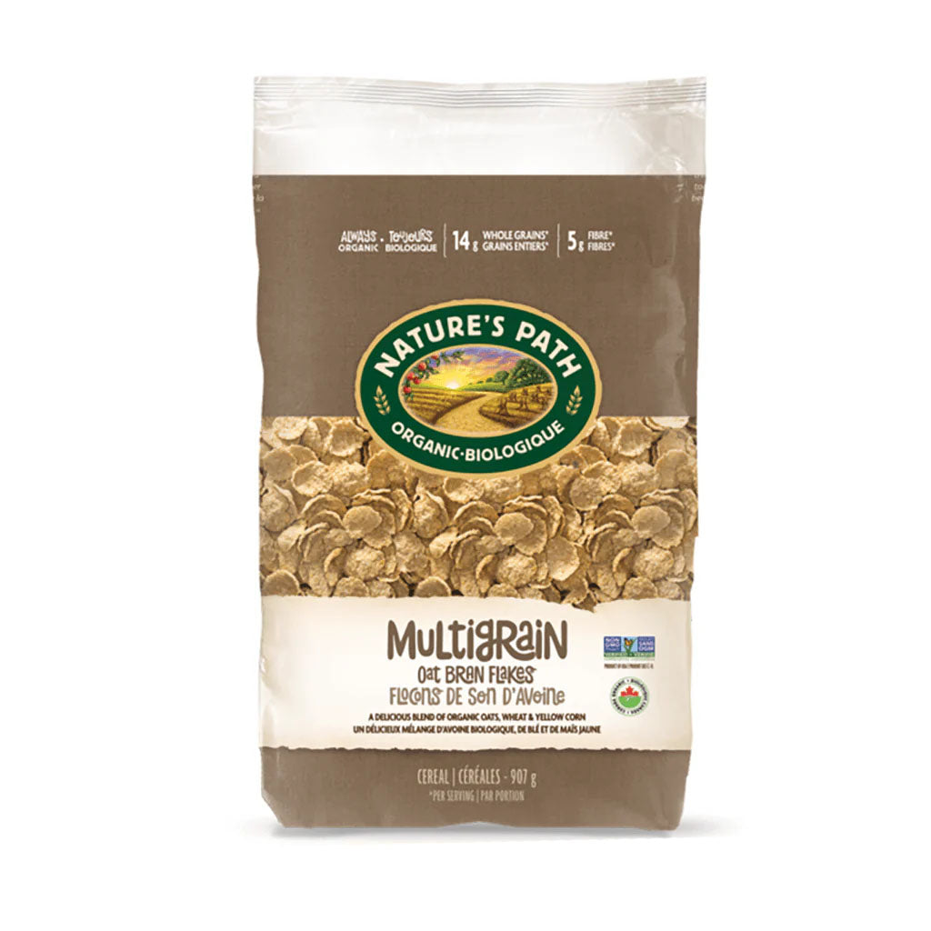 Céréales Flocons de Son d'Avoine Multigrains Nature's Path 907 g - La Boite à Grains