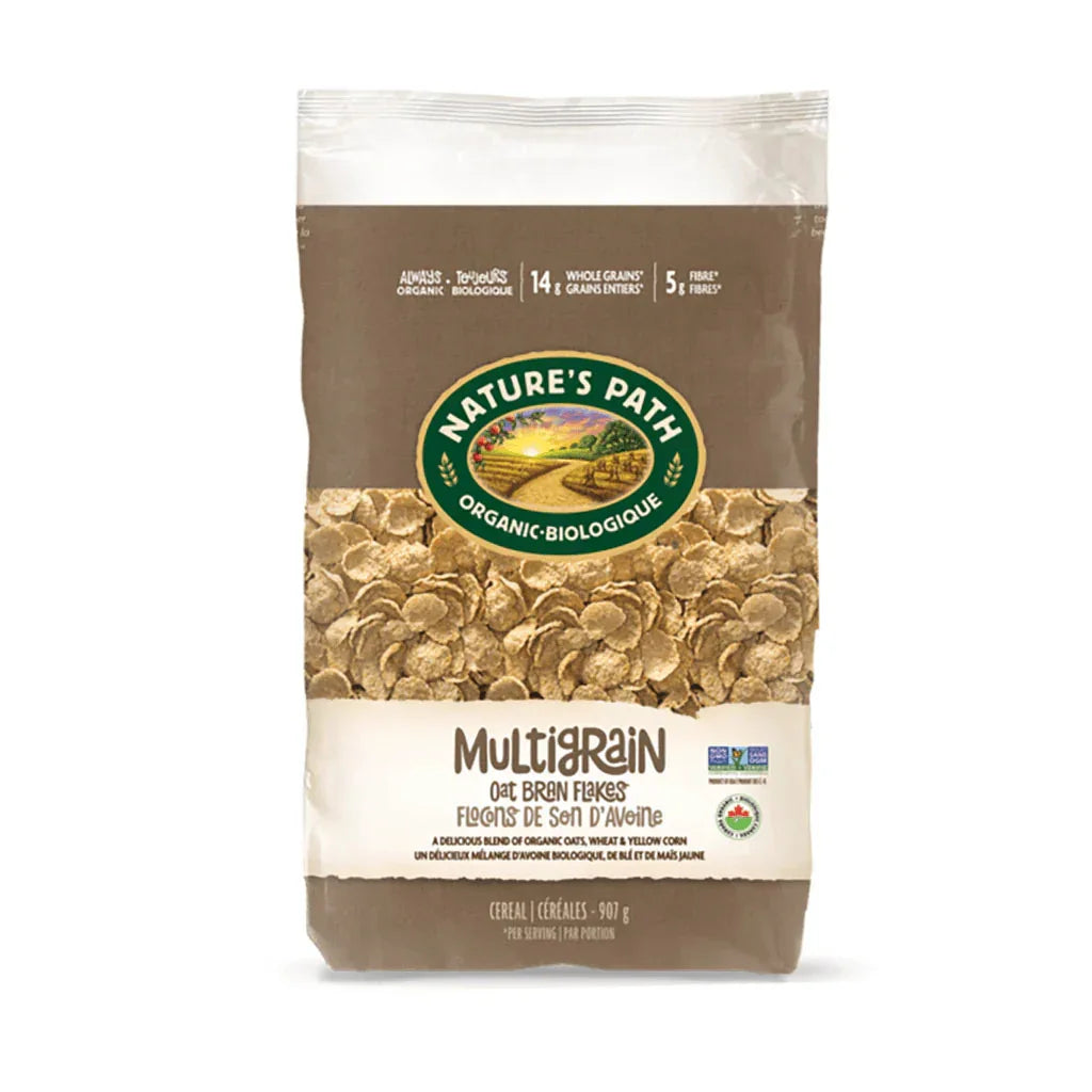 Céréales Flocons de Son d'Avoine Multigrains Nature's Path 907 g - La Boite à Grains