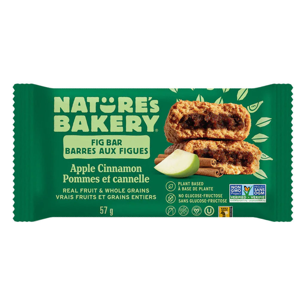 Barres aux Figues Pomme et Cannelle Nature's Bakery 57 g - La Boite à Grains