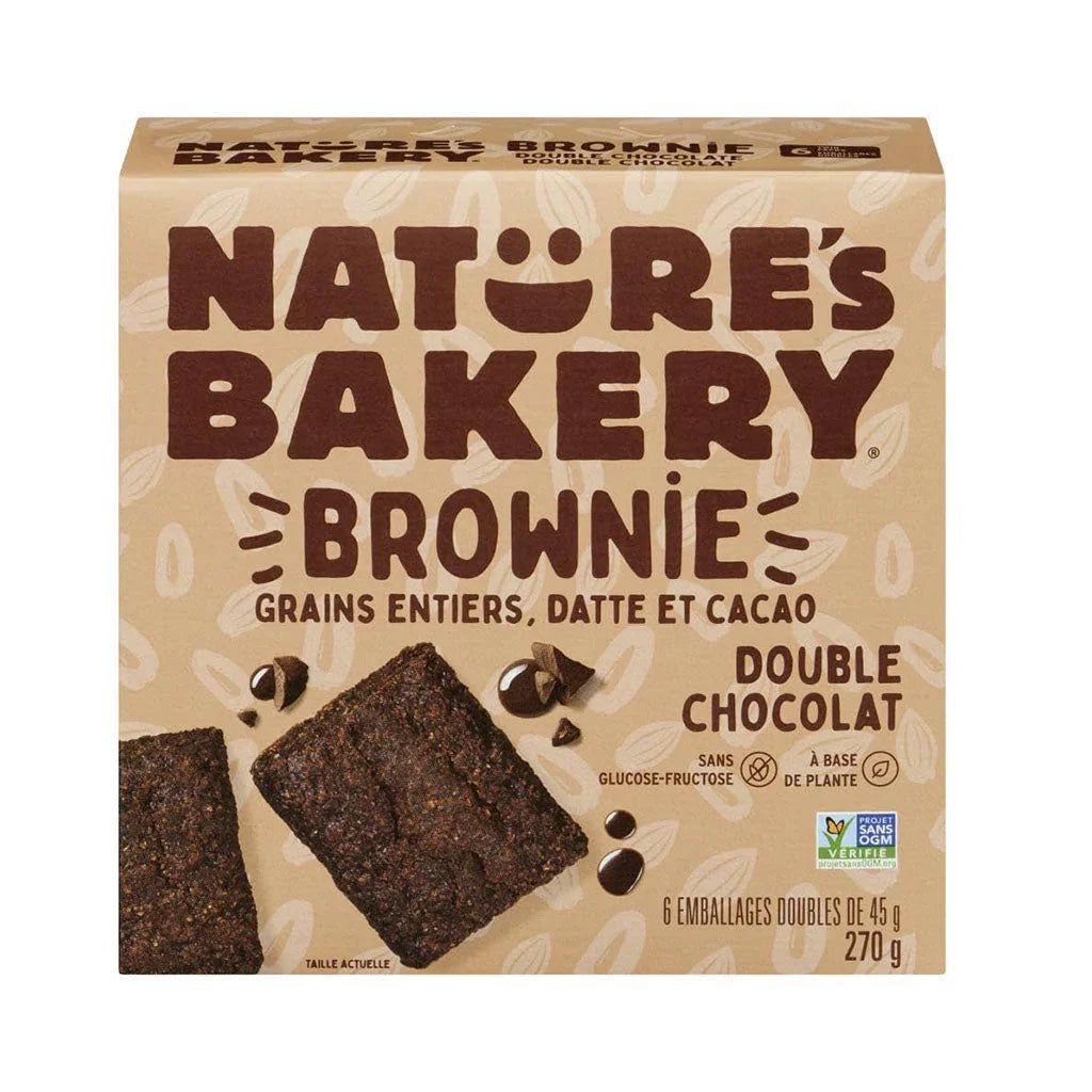 nature's bakery double chocolate brownie - La Boite à Grains