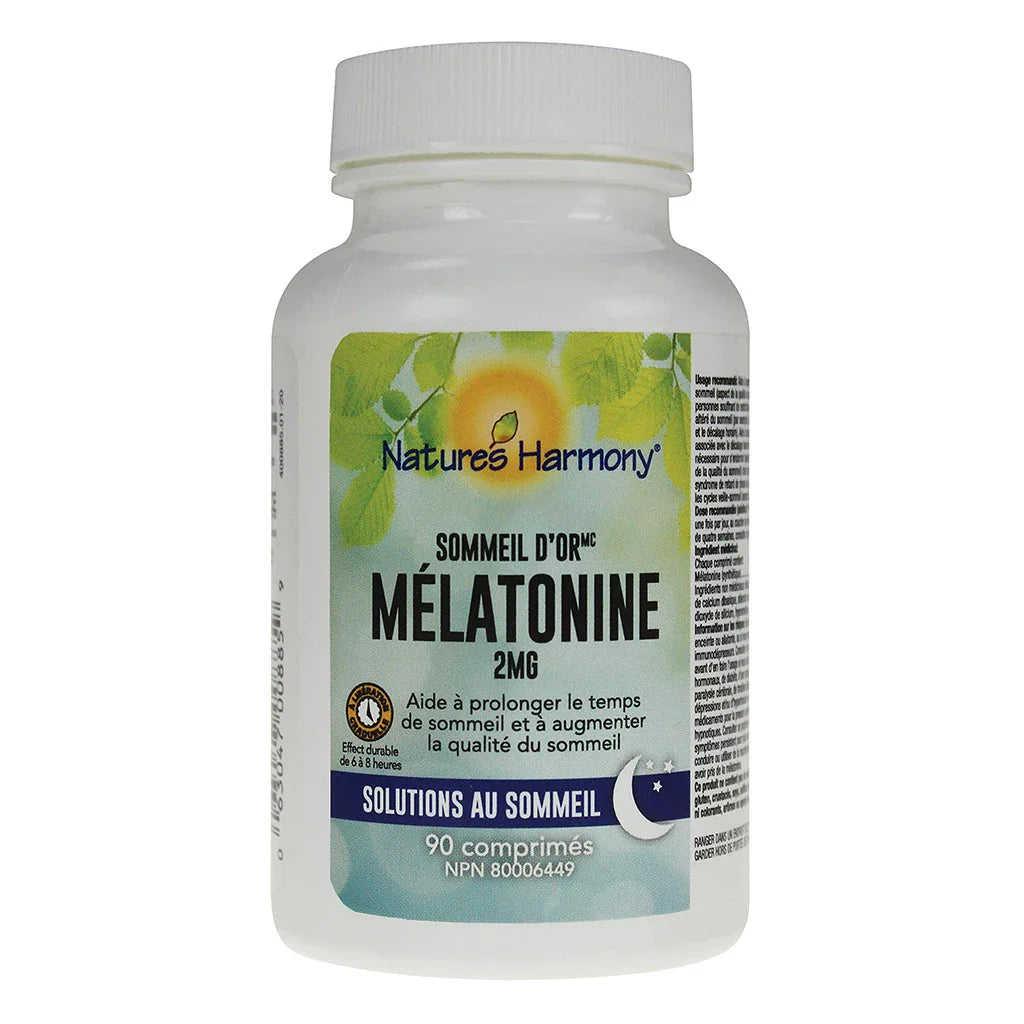 mélatonine sommeil d'or Nature's Harmony - La Boite à Grains