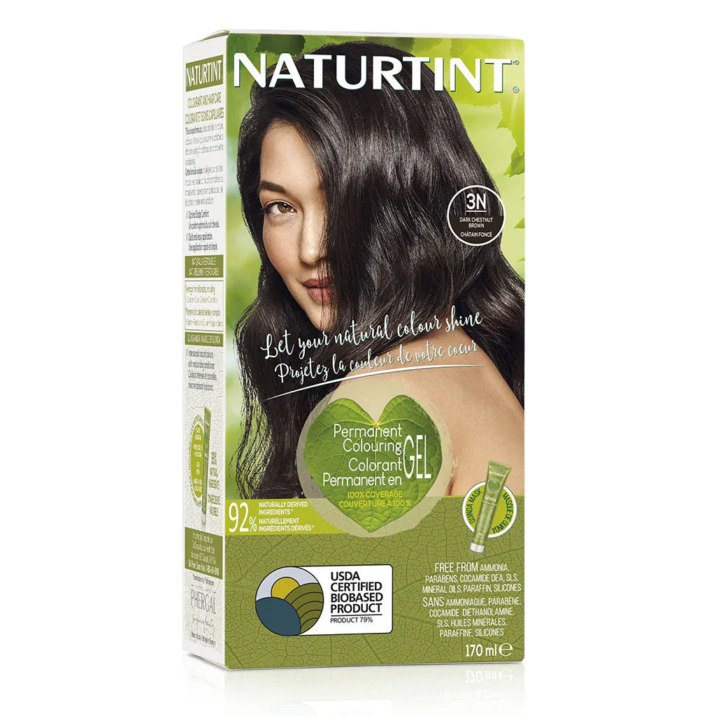 naturtint permanent gel coloring dark brown 170 ml