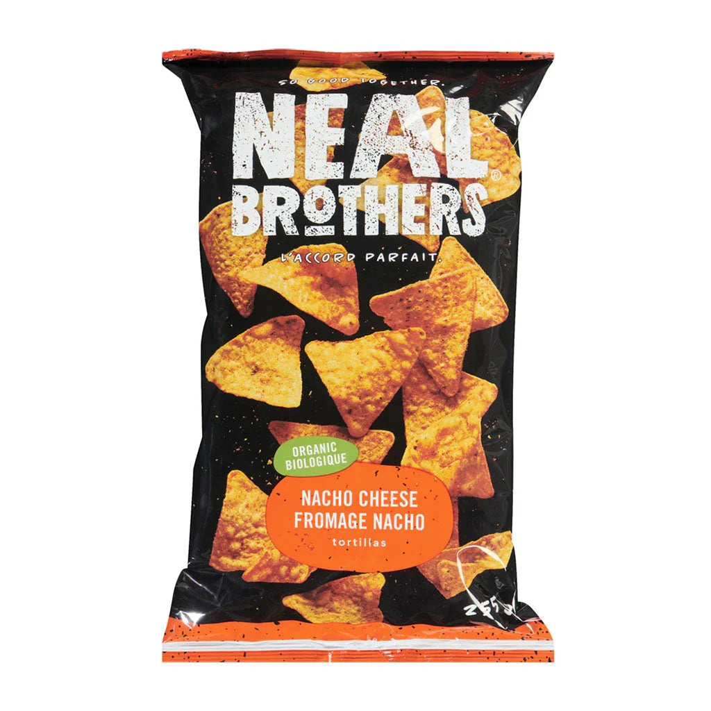 neal brothers organic nacho cheese tortillas 255 g