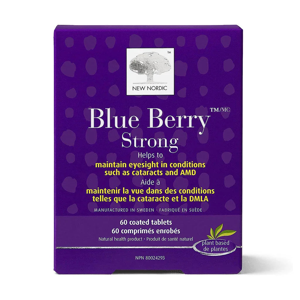 new nordic blue berry strong 60 coated tablets