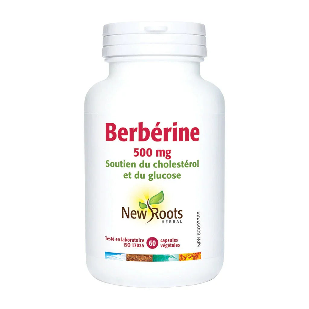 new roots herbal berbérine 500 mg 60 capsules végétales