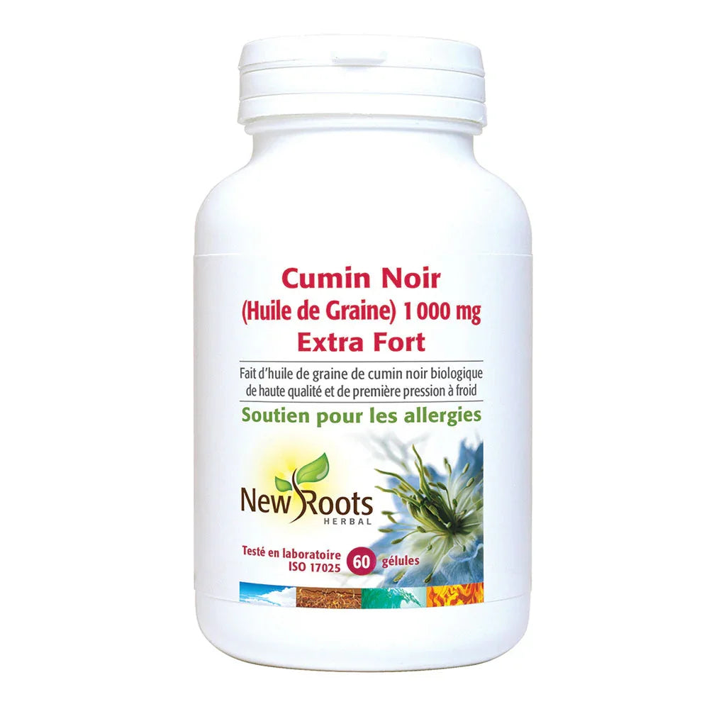 cumin noir extra fort 60 gélules New Roots - La Boite à Grains