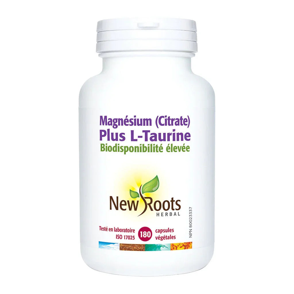 magnésium citrate taurine New Roots - La Boite à Grains