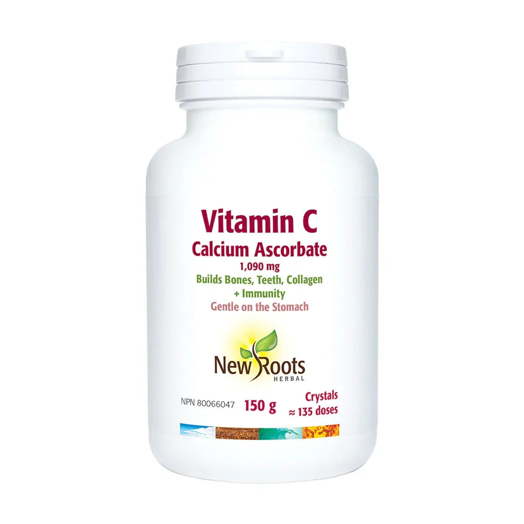 Vitamin C calcium ascorbate New Roots Herbal - La Boite à Grains