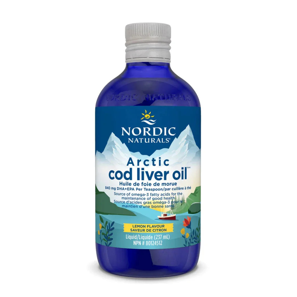 nordic naturals huile de foie de morue saveur de citron liquide 237 ml