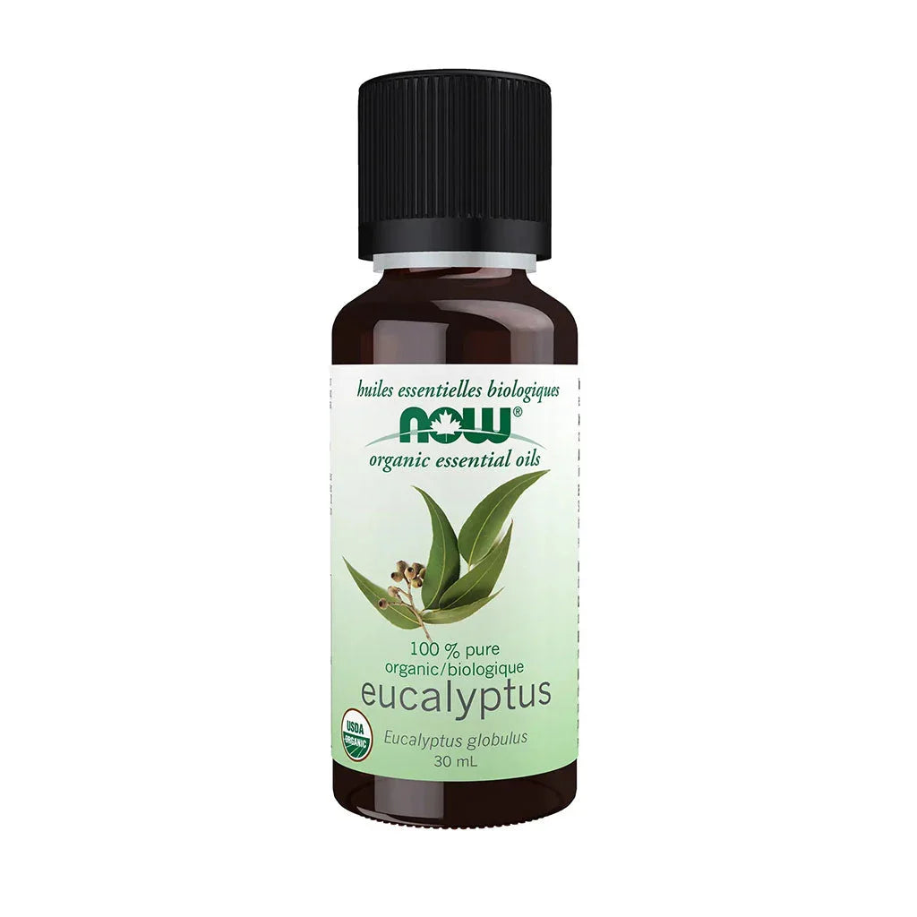 huile essentielle d'eucalyptus globulus biologique Now - La Boite à Grains
