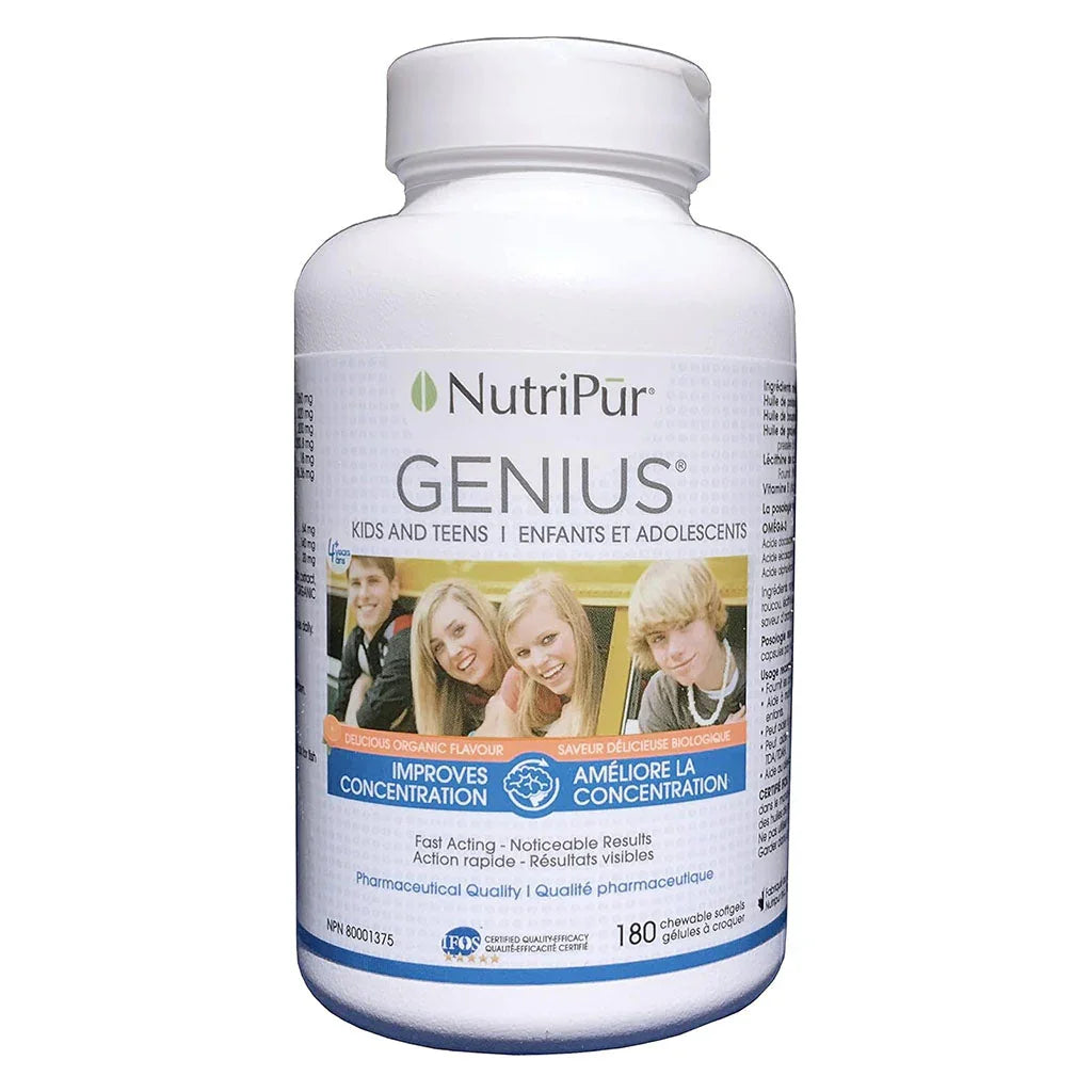 nutripur genius children and adolescents 180 chewable capsules - La Boite à Grains