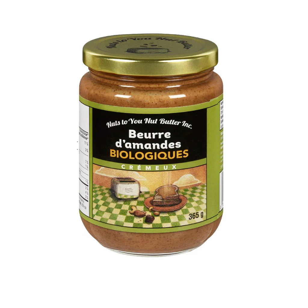 nuts to you beurre d'amandes biologique crémeux 365 g