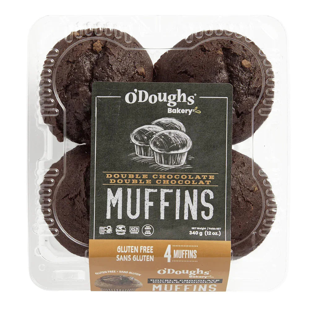 O'Doughs double chocolate gluten free muffins - La Boite à Grains