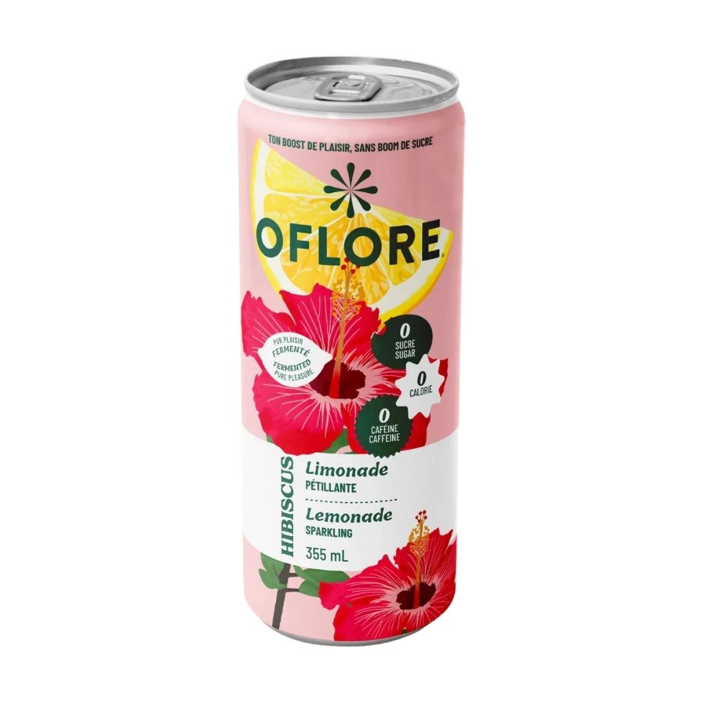 limonade pétillante hibiscus OFLORE - La Boite à Grains