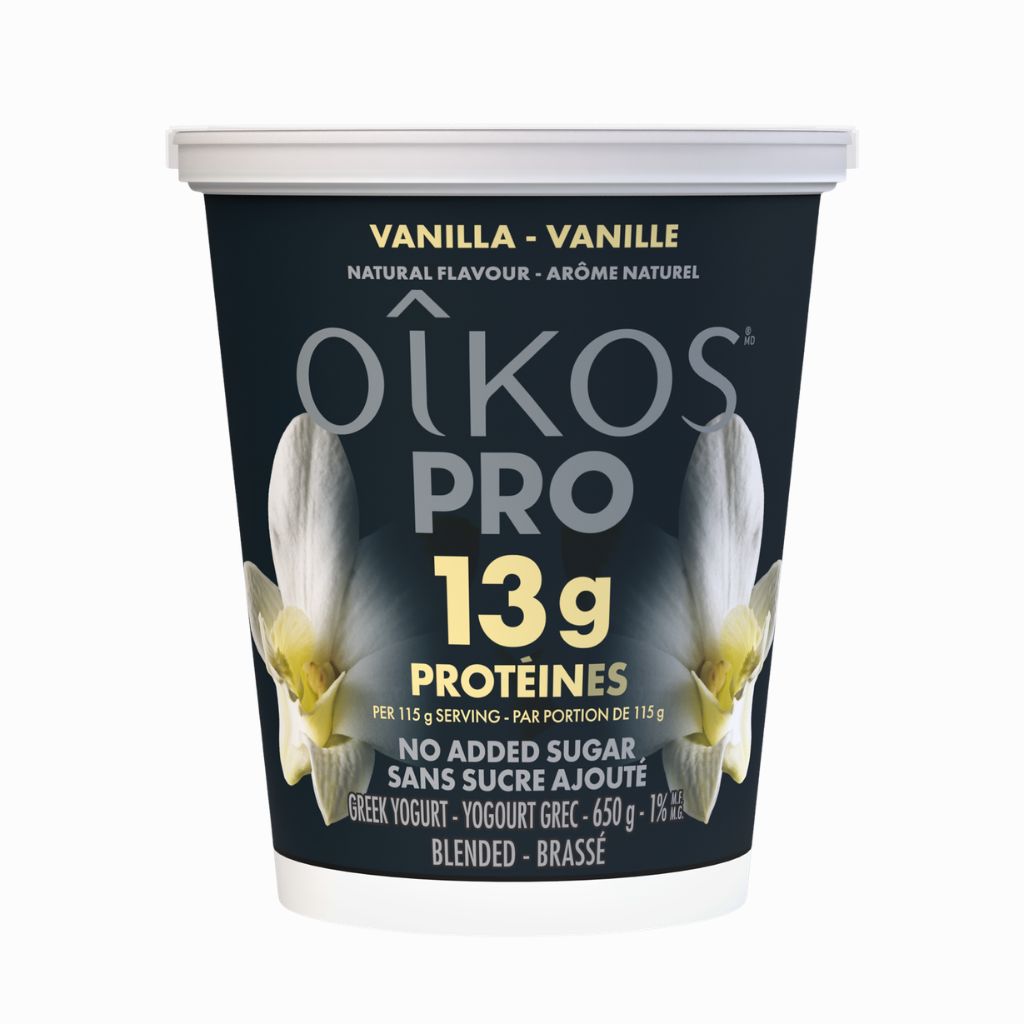 yogourt grec vanille Oikos Pro - La Boite à Grains