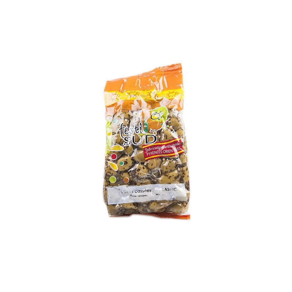 Olives Cassées Ail & Basilic Festi Sud - La Boite à Grains