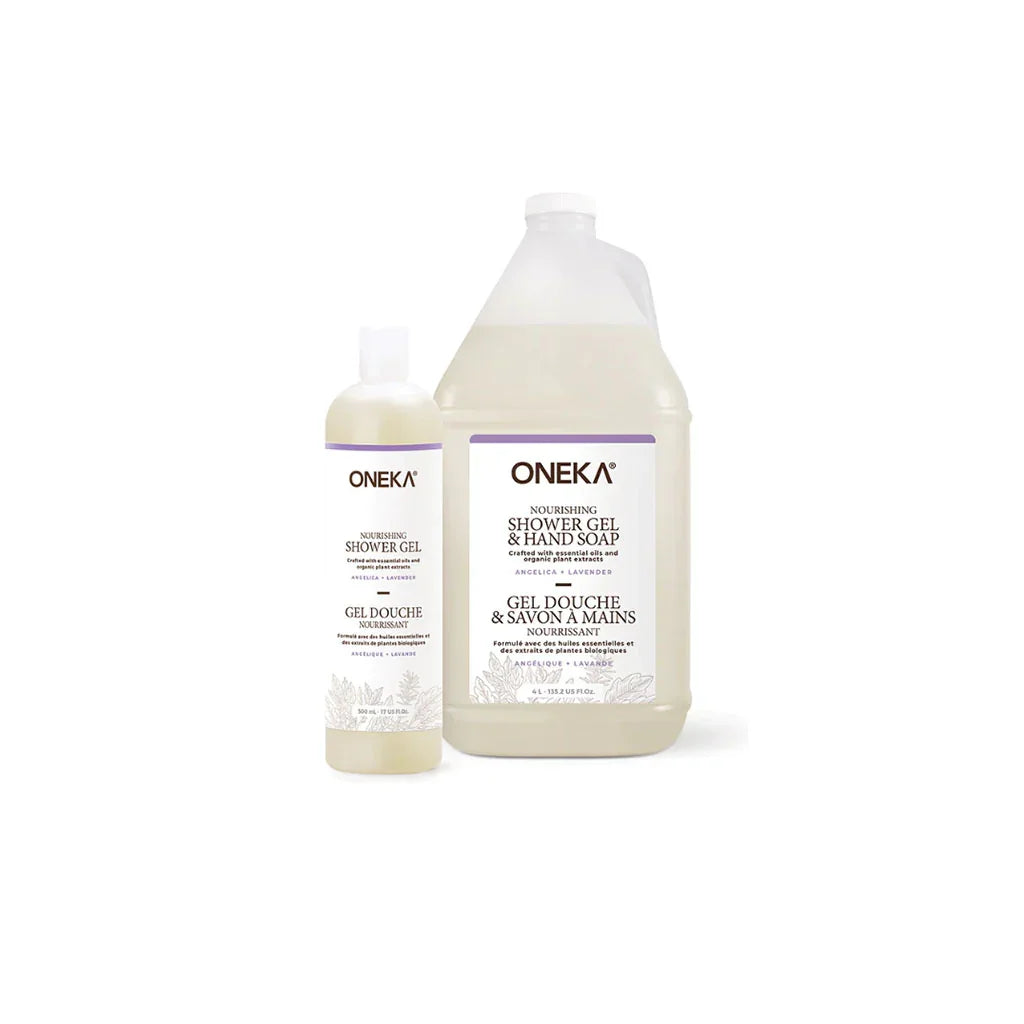 oneka bulk shower gel nourishing hand soap angelic lavender bulk