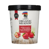 crème glacée aux fraises biologique Organic Meadow - La Boite à Grains